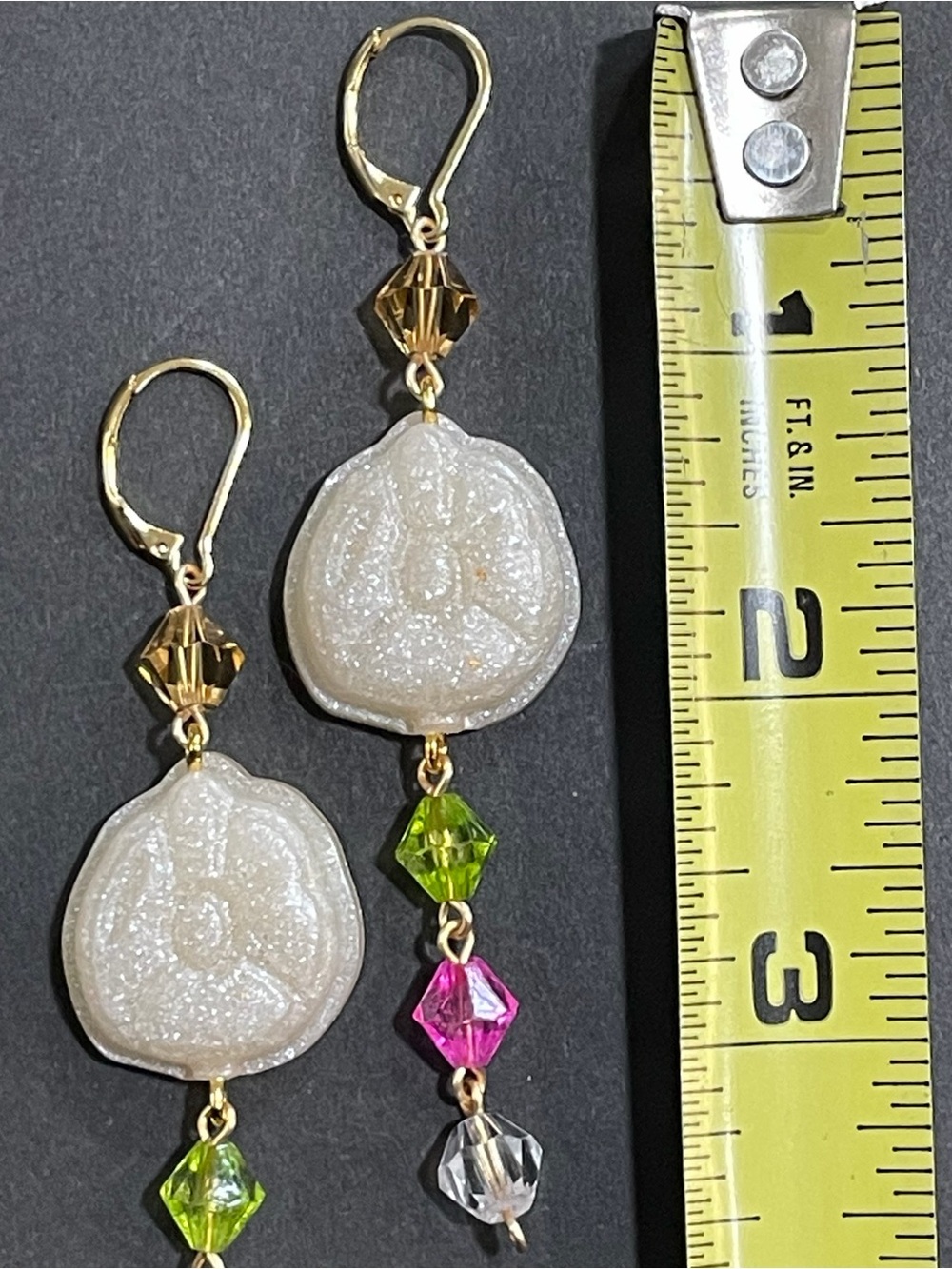 Twisted Wonderland Kalim Al-Asim Inspired Groovy Candy Earrings (Gala Couture) - Picture 3 of 6